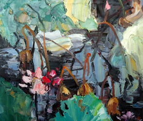 彭傳芳作品49x49cm